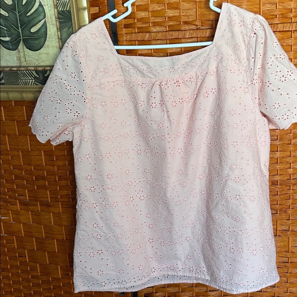 Talbots peach top - Picture 7 of 7